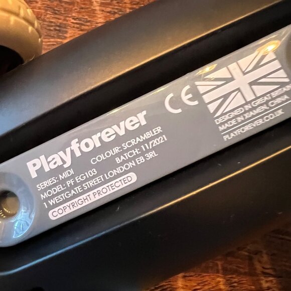 Playforever Midi Scrambler Toy Car With Cat Driver In Blue & White - Picture 3 of 8